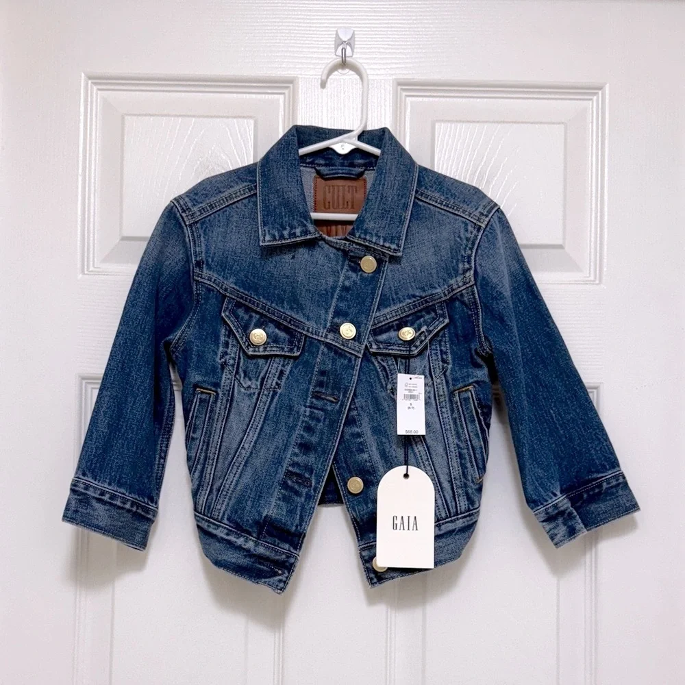 NWT GAP Kids x CULT GAIA Asymmetrical Denim Jacket